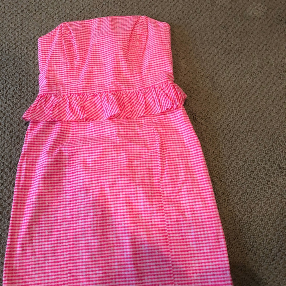 Lilly Pulitzer Pink Checkered Dress